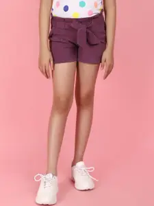 V-Mart Girls Regular Fit Mid Rise Cotton Shorts