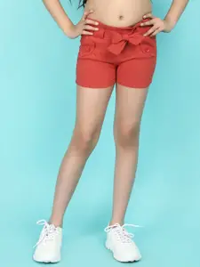 V-Mart Girls Mid-Rise Regular Fit Cotton Denim Shorts