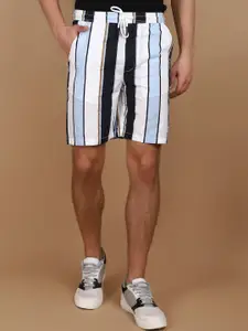 V-Mart Men Striped Mid-Rise Shorts