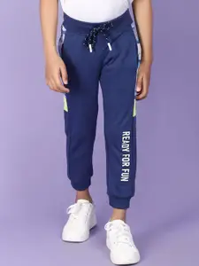 V-Mart Boys Typography Printed Cotton Joggers