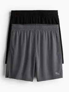 H&M Men 2-Pack DryMove Mesh Sports Shorts