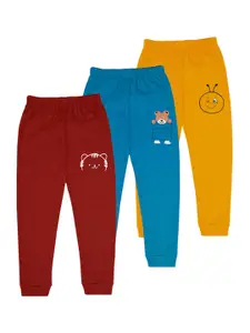 BAESD Infants Boys Pack Of 3 Graphic Printed Mid Rise Joggers