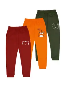 BAESD Boys Pack Of 3 Graphic Printed Joggers