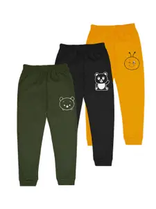 BAESD Boys Pack Of 3 Graphic Printed Joggers