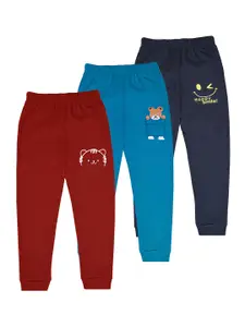 BAESD Infant Boys Pack Of 3 Cotton Mid Rise Joggers