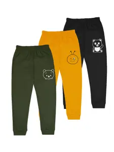 BAESD Infants Boys Pack Of 3 Graphic Printed Mid Rise Joggers