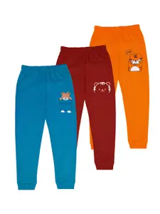 BAESD Pack Of 3 Printed Cotton Joggers