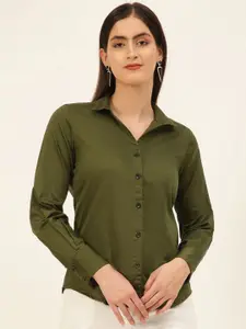 JAVINISHKA Comfort Tailored Fit  Spread Collar Long Sleeves Formal Shirt