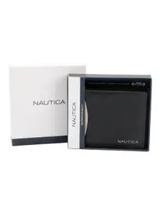 Nautica Men Leather Two Fold Wallet