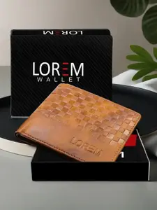 LOREM Men Checked Two Fold Wallet with SIM Card Holder