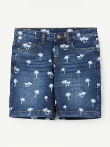 Fame Forever by Lifestyle Boys Printed Denim Shorts