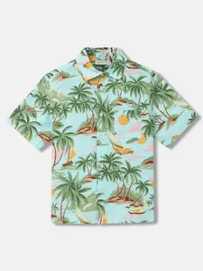 GANT Boys Floral Opaque Printed Casual Shirt