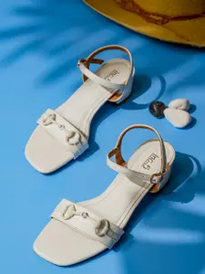 Inc 5 Women Block Sandals With Buckle Detail