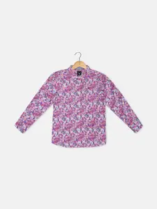 Allen Solly Junior Boys Slim Fit Opaque Printed Casual Shirt