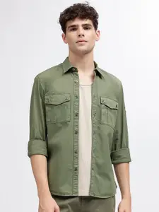 Iconic Men Opaque Faded Casual Shirt
