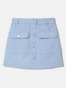 ELLE Girls Striped Pure Cotton Mini Skirts
