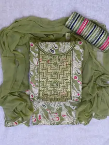 ASISA Floral Embroidered Sequinned Unstitched Dress Material