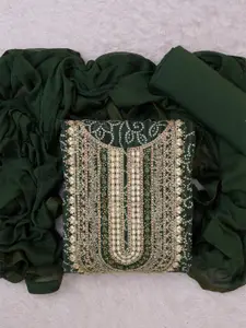 ASISA Bandhani Embroidered Sequinned Unstitched Dress Material