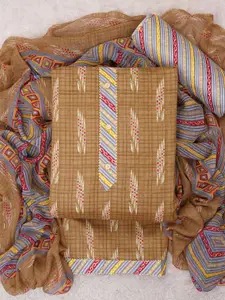 ASISA Geometric Printed Gotta Patti Unstitched Dress Material