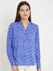 CHARMGAL Women Classic Floral Opaque Printed Casual Shirt