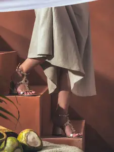 Saint G Women Embellished Block  Heels Sandals