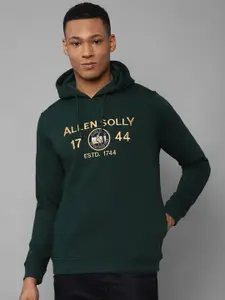 Allen Solly Men Printed Hooded Sweatshirt