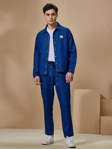 Red Flame Shirt With Trousers Co-Ords