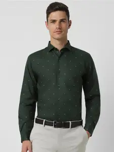 Peter England Men Slim Fit Opaque Printed Formal Shirt