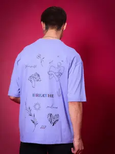 WEARDUDS Men Dyed Raw Edge T-shirt