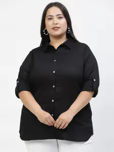 plusS Women Opaque Casual Shirt