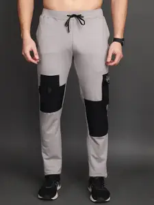 Albion By CnM Men Mid-Rise Colourblocked Cotton Track Pant