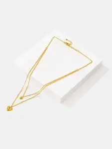 SHAYA 925 Sterling Silver Gold-Plated Layered Necklace