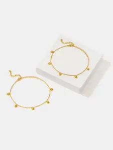 SHAYA 925 Silver Gold-Plated Anklet