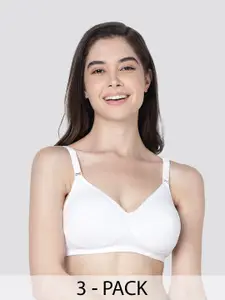 Kalyani Pack of 3 Full Coverage Everyday Bra With All Day Comfort