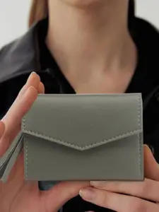 IMARS Women Textured Three Fold Wallet