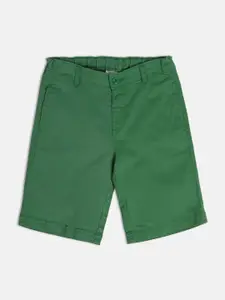 MINI KLUB Boys Solid Shorts With Button Closure