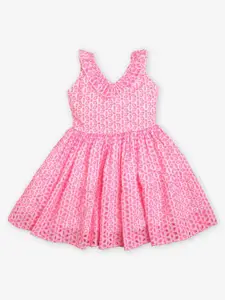 Ed-a-Mamma Polka Dot Print Fit & Flare Dress