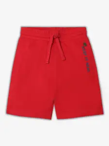 Ed-a-Mamma Boys Solid Shorts With Drawstring Closure