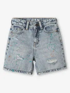 Ed-a-Mamma Boys Washed Denim Shorts Technology