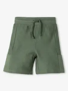 Ed-a-Mamma Boys Solid Shorts With Drawstring Closure
