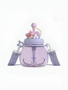 Little Surprise Box LLP Purple & Pink Tritan Printed Water Bottle 1L
