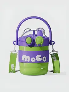 Little Surprise Box LLP Green & Purple Stainless Steel Printed Water Bottle 600ml