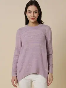 Allen Solly Woman Striped Longline Pullover