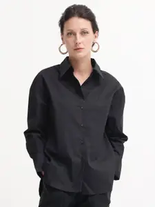 RAREISM Women Comfort Boxy Opaque Formal Shirt
