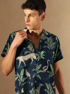 DENNISON Block Printed Lightweight Casual Shirt