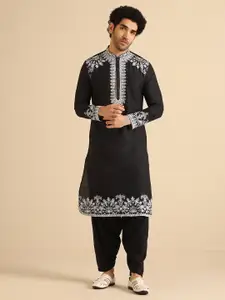 KISAH  Chevron Woven Design Regular Kurta with Patiala