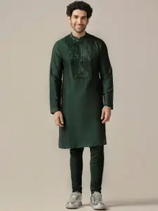 KISAH Yoke Design Regular Gotta Patti Kurta with Churidar