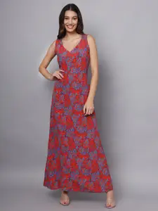 Eavan Floral Print Maxi Dress