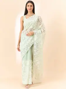 all about you Paisley Embroidered Organza Saree