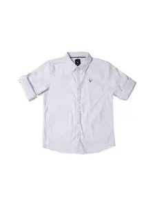 Allen Solly Junior Boys Slim Fit Opaque Printed Casual Shirt